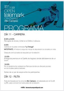 Open telemark Cantabria - Programa