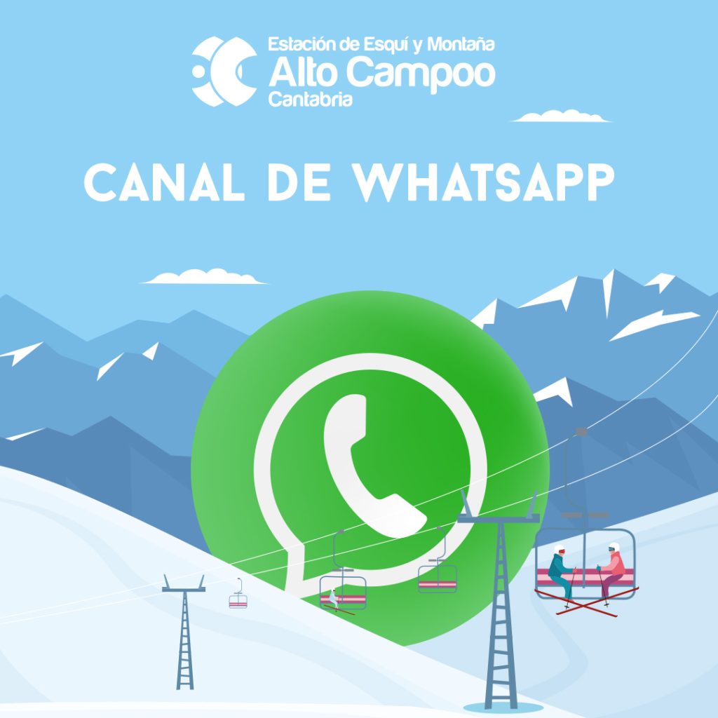 Canal de Whatsapp de Alto Campoo - noticia