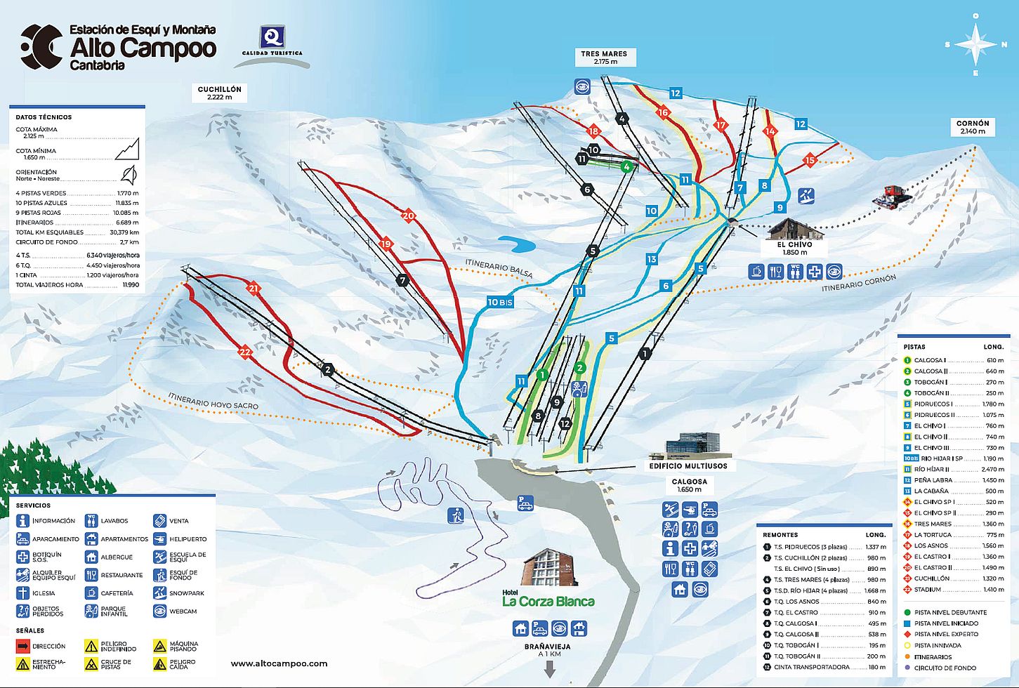 Plano de pista Alto Campoo 2024/25