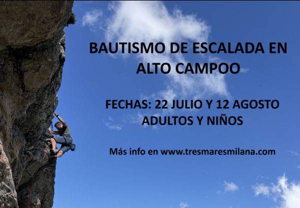 Jornadas de bautismo de escalada en Alto Campoo