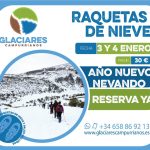 Año Nuevo con raquetas de nieve
