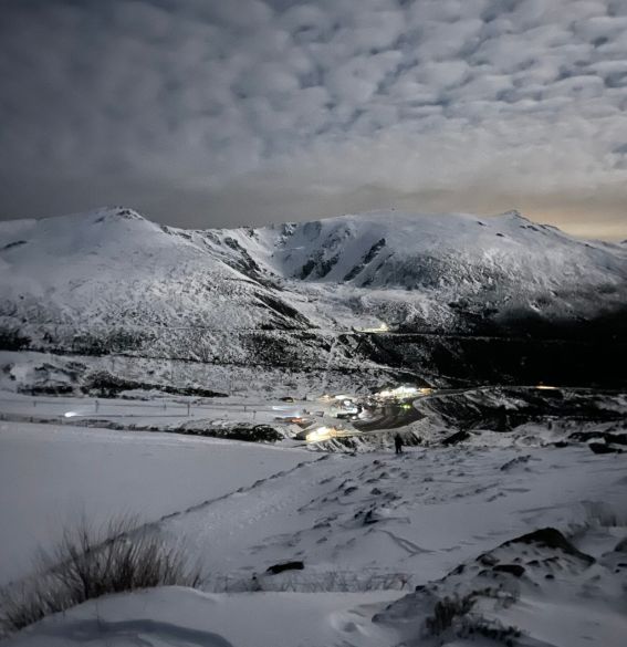 Ruta nocturna raquetas de nieve